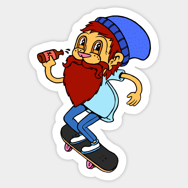 Skate Lad Sticker by Woah_Jonny